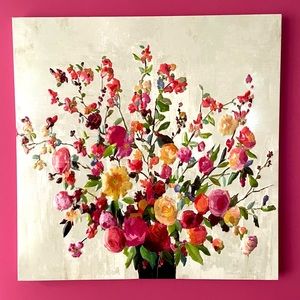 Flower metal wall decor